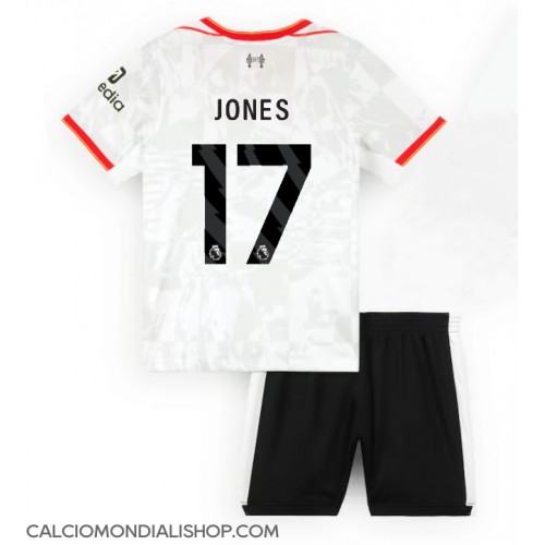 Maglie da calcio Liverpool Curtis Jones #17 Terza Maglia Bambino 2024-25 Manica Corta (+ Pantaloni corti)